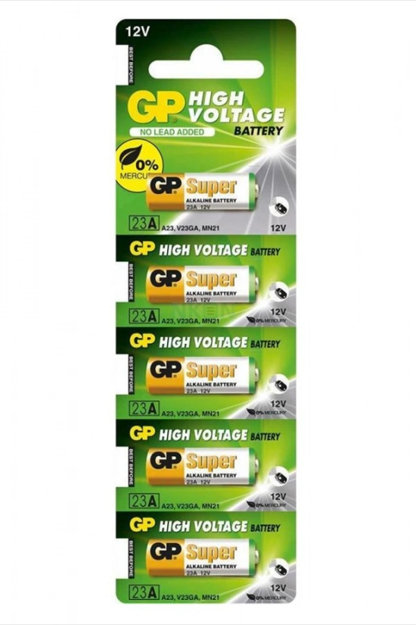 GP 23A 12V Alkalin Pil 5li Paket
