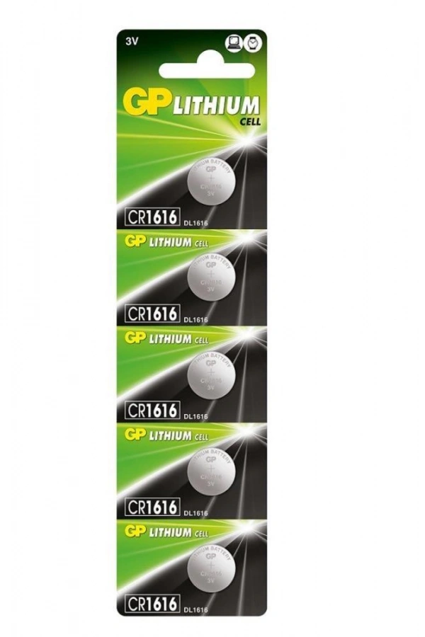 GP 3V CR1616 Lityum Pil 5li Kart