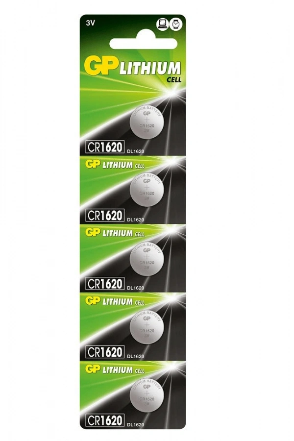 GP 3V CR1620 Lityum Pil 5li Kart