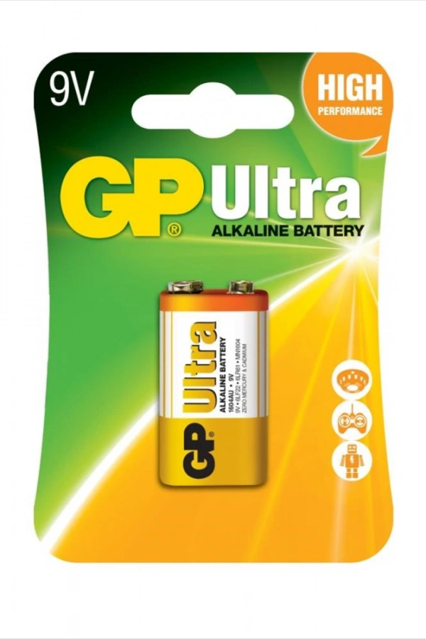 GP 9V Ultra Alkalin Pil
