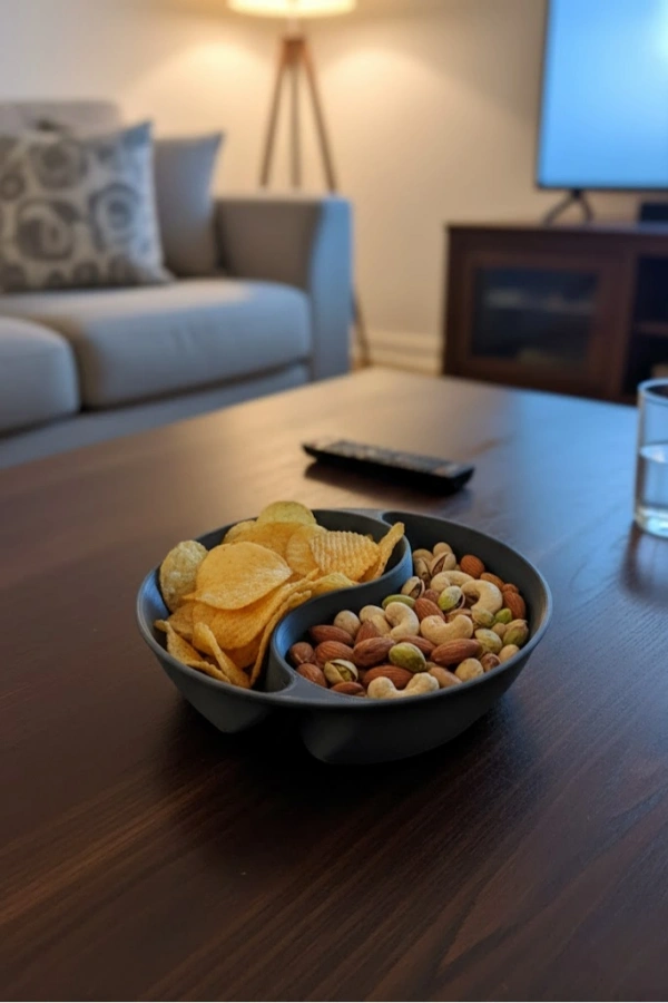 Gri Çerezlik 4’lü Set Şık ve Minimal Masa Üstü Kullanım