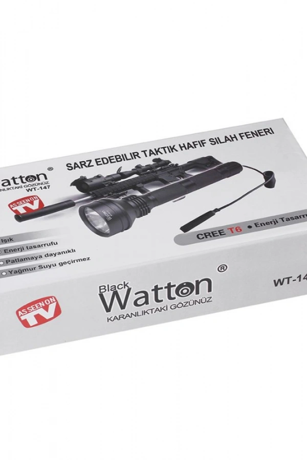 Güçlü Profesyonel Tüfek Feneri Watton Wt-147