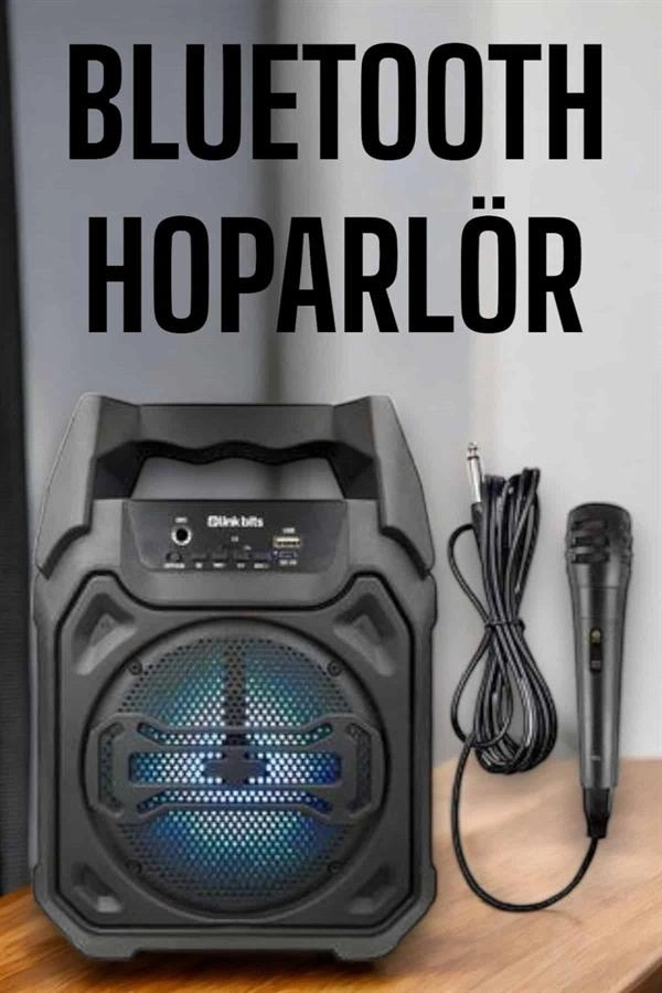 Güçlü ve Şarj Edilebilir Bluetooth Hoparlör 6.5 İnç