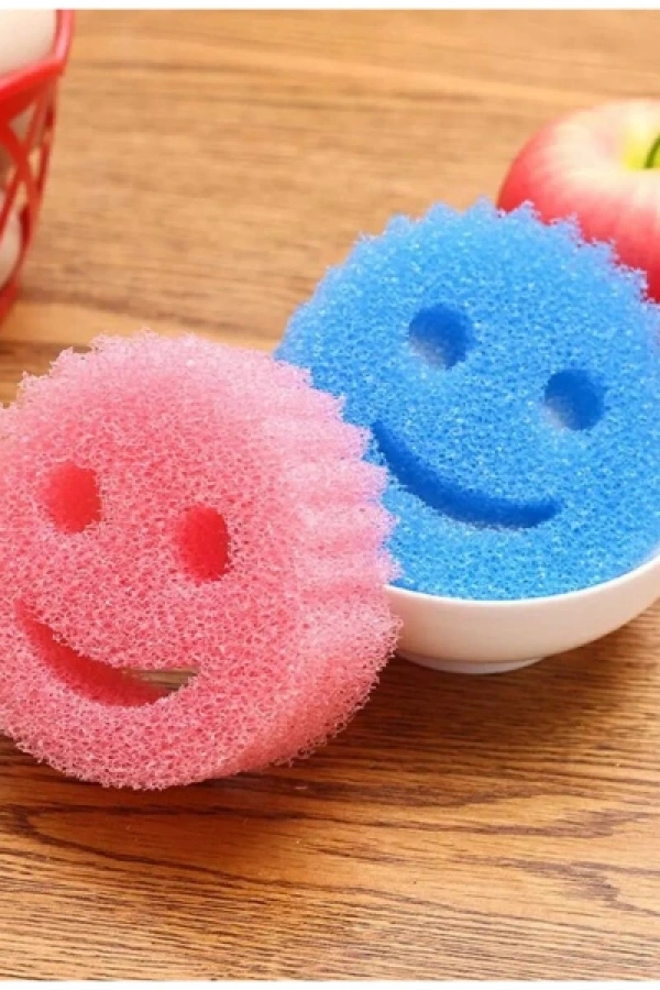 Gülen Yüz Bulaşık Süngeri 2li Set