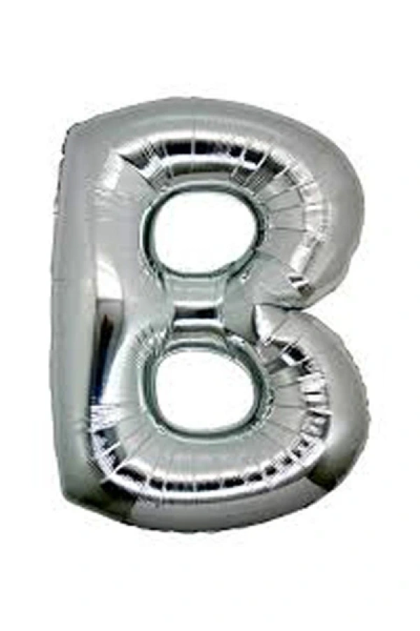 Gümüş Rengi Folyo Balon 1 Metre