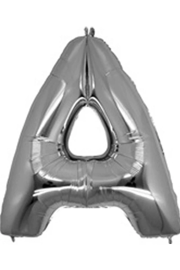 Gümüş Rengi Folyo Balon 1 Metre