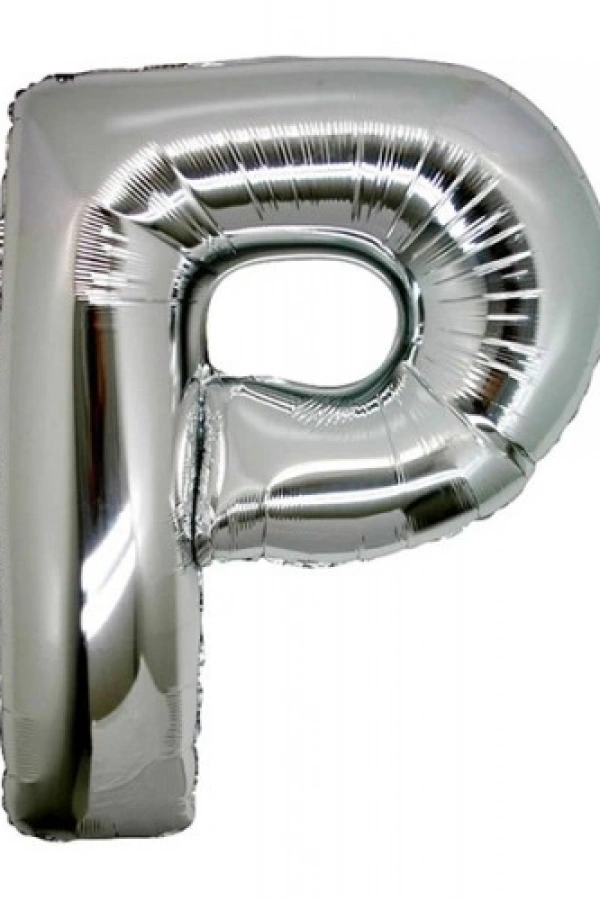Gümüş Rengi Folyo Harf Balon 1 Metre