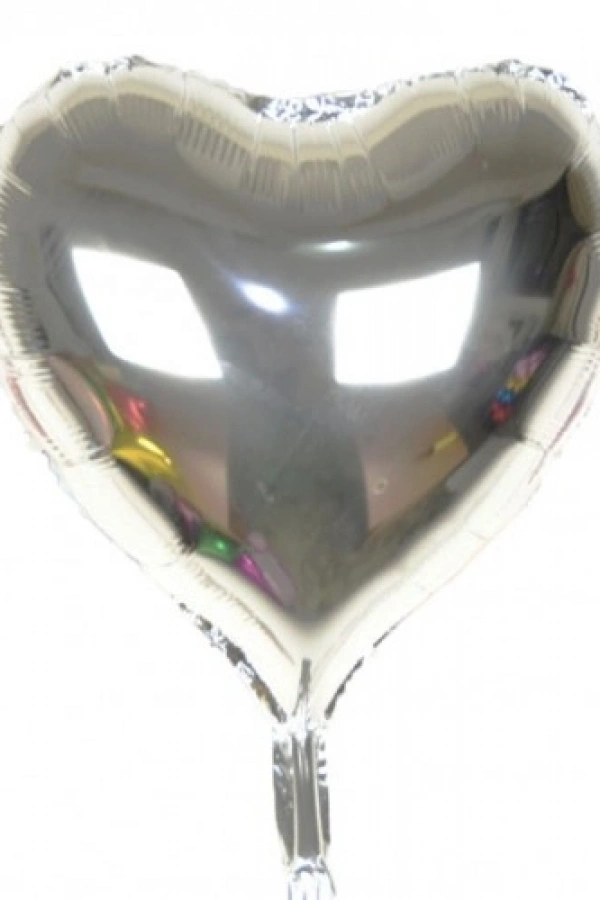 Gümüş Rengi Uçan Folyo Balon 80 Cm.