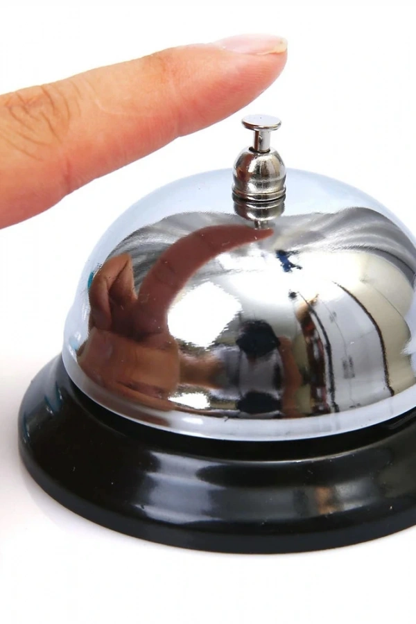 Gümüş Renk Metal Resepsiyon Zili