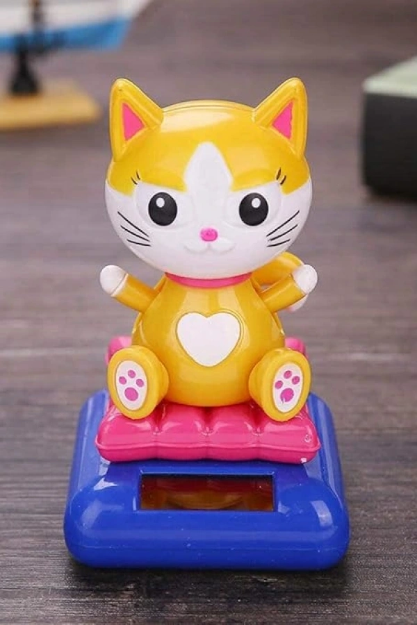 Güneş Enerjili Solar Sallanan Kedi