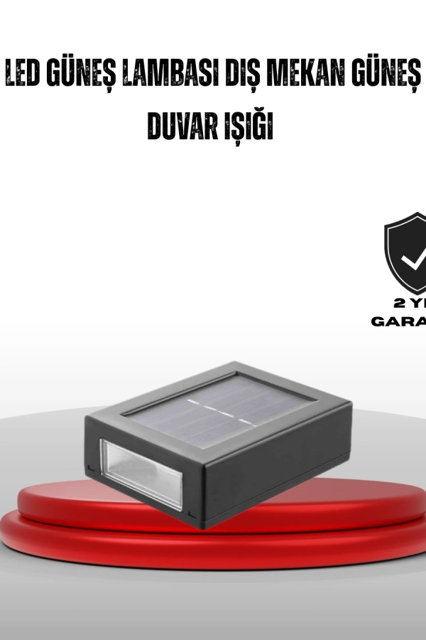 Güneş Enerjili Su Geçirmez LED Duvar Lambası