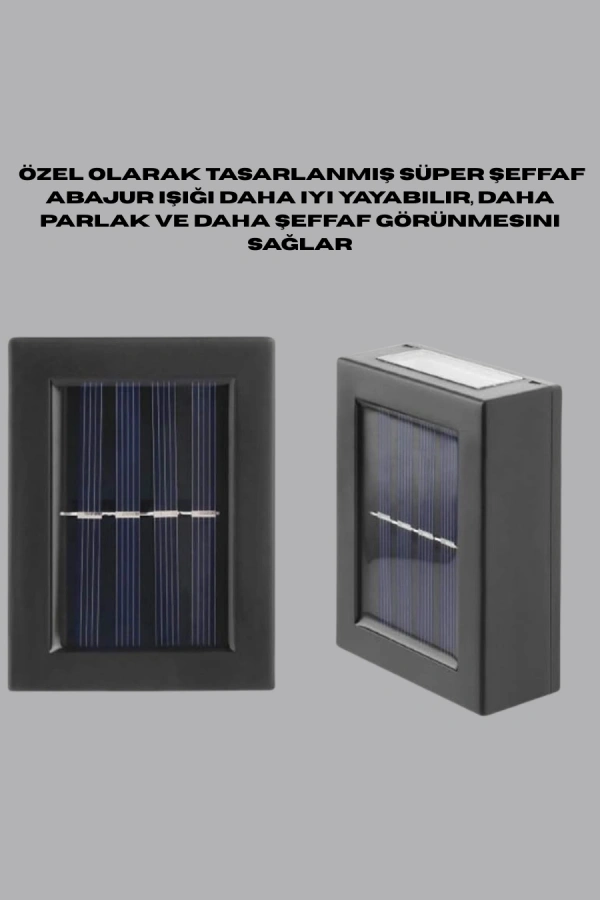 Güneş Enerjili Su Geçirmez LED Duvar Lambası