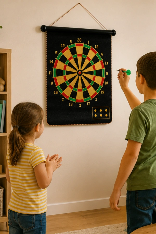Güvenli Manyetik Dart Seti 6 Dart Oklu Eğlenceli Hedef Oyunu