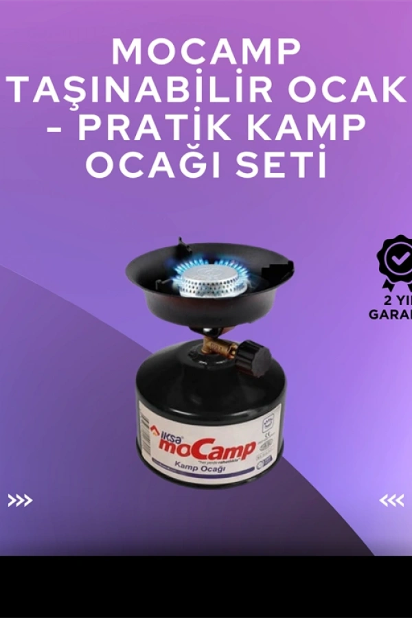 Hafif ve Kompakt Tasarımlı Taşınabilir Kamp Ocağı – Ergonomik Kullanım