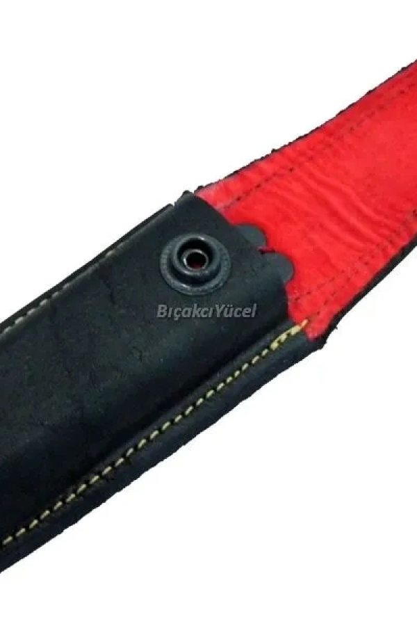 Hakiki Deri Çakı Kılıfı No:2 - 12 cm, Kemerlikli