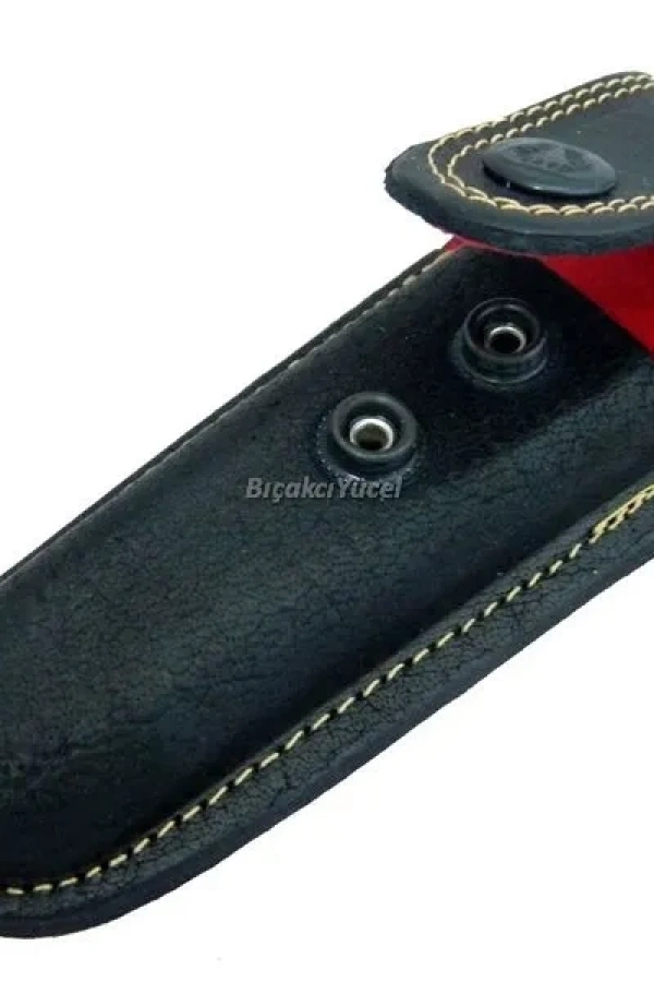 Hakiki Deri Çakı Kılıfı No:3 - 13 cm, Kemerlikli