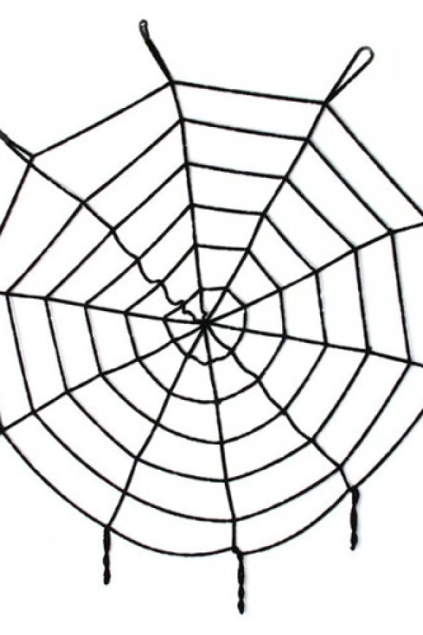 Halloween Cadılar Bayramı Örümcek Ağ Dekor Siyah