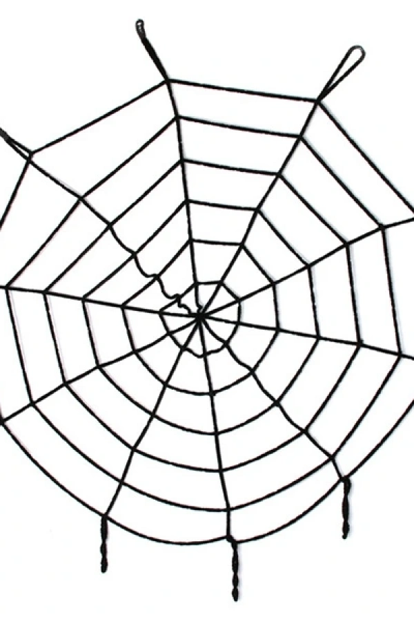 Halloween Cadılar Bayramı Örümcek Ağ Dekor Siyah