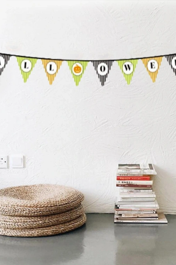 Halloween Kabak Banner Süsü