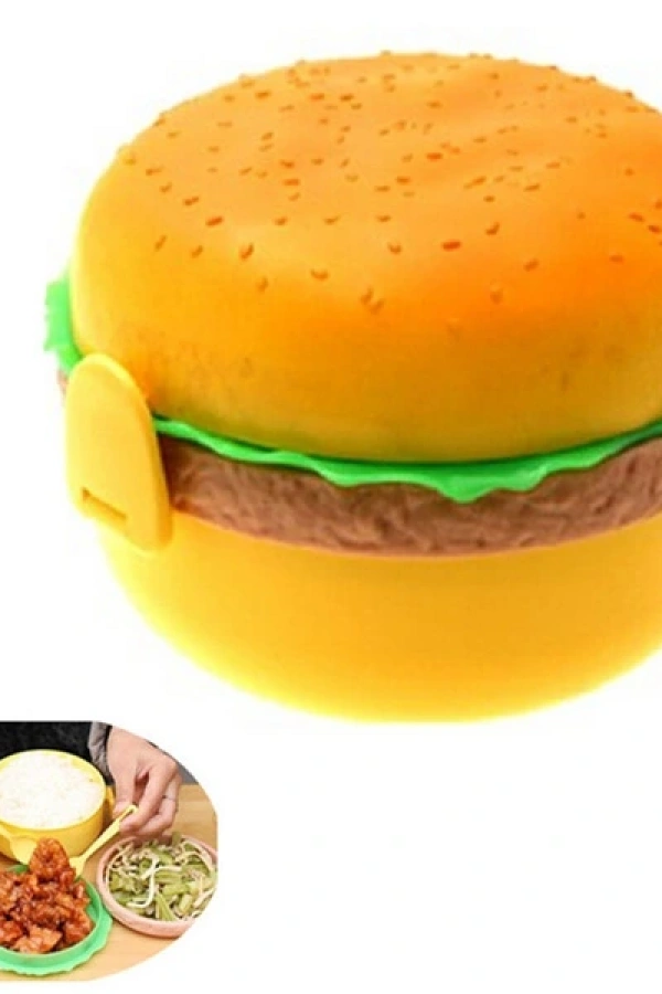 Hamburger Tasarımlı Beslenme Kabı