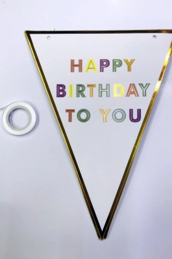 Happy Birthday To You Flama Bayrak Süsü