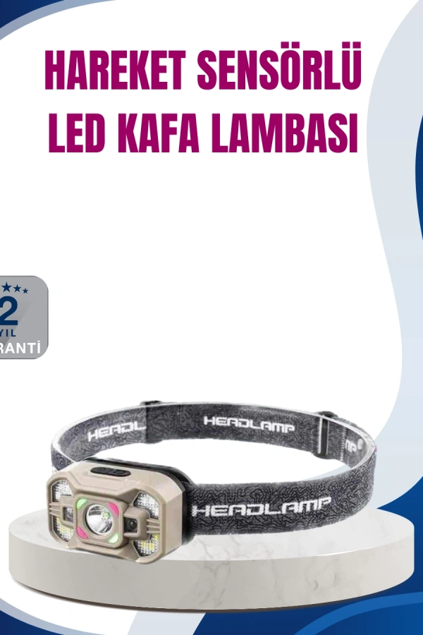 Hareket Sensörlü LED Far 45 Derece Ayarlı Şarj Edilebilir