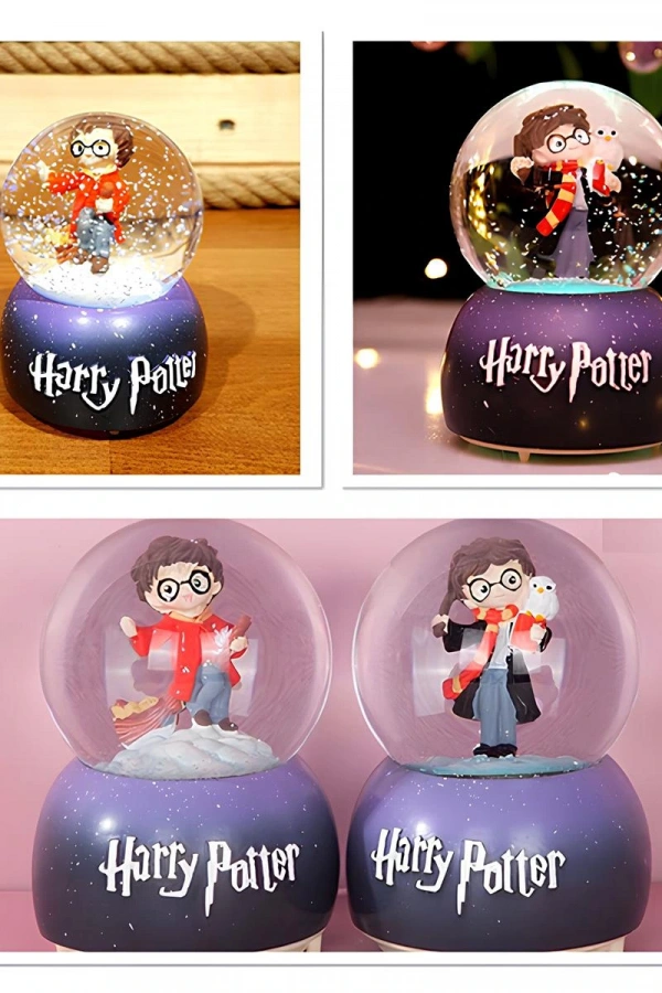 Harry Potter Üflemeli Işıklı Müzikli Kar Küresi Orta Boy