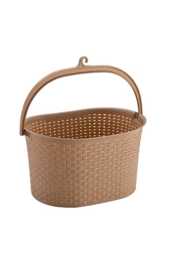 Hasır Görünümlü Mandal Sepeti