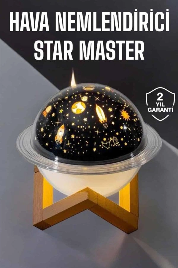 Hava Nemlendirici Projeksiyon Görünümlü USB Bağlantılı Aromaterapi