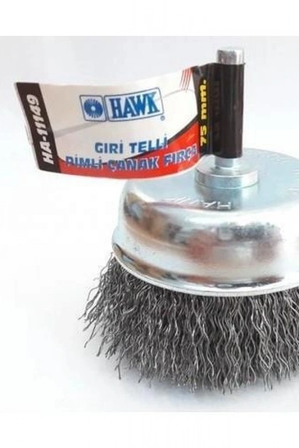 Hawk HA11147 Pimli Gri Tel Çanak Fırça 65 mm