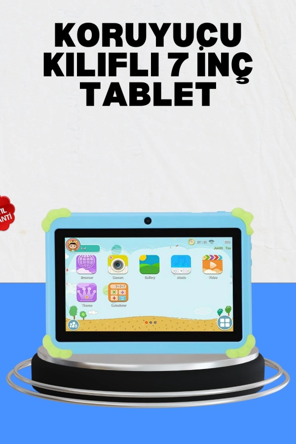HD Ekranlı 7 İnç Tablet WiFi ve Bluetooth Bağlantılı
