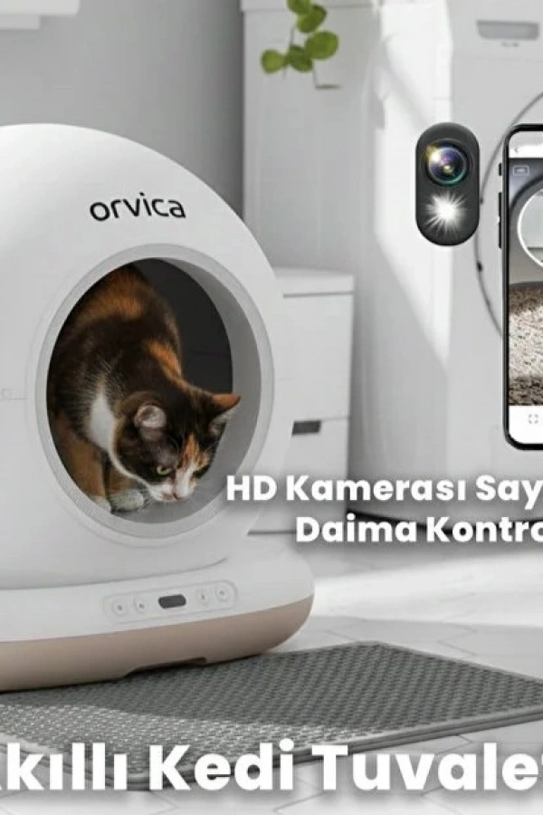 HD Kameralı Akıllı Kedi Tuvaleti