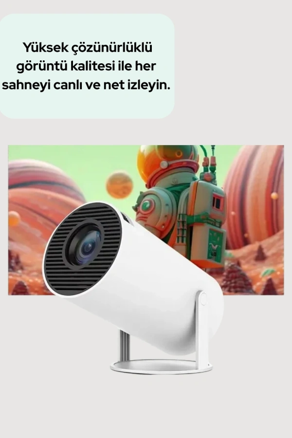 HDMI ve USB Girişli Uzun Ömürlü Ampullü Projeksiyon