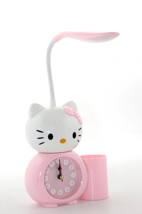 Hello Kitty Masa Lambası Saat Ve Kalemlik