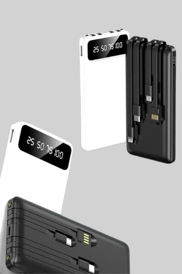 Hızlı Şarj Destekli 20.000mAh Powerbank USB Type-C Lightning LCD