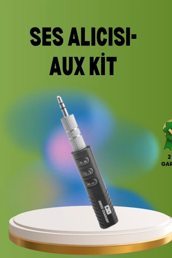 Hızlı Şarjlı Bluetooth Ses Alıcısı – Ev, Araç ve Ofis İçin