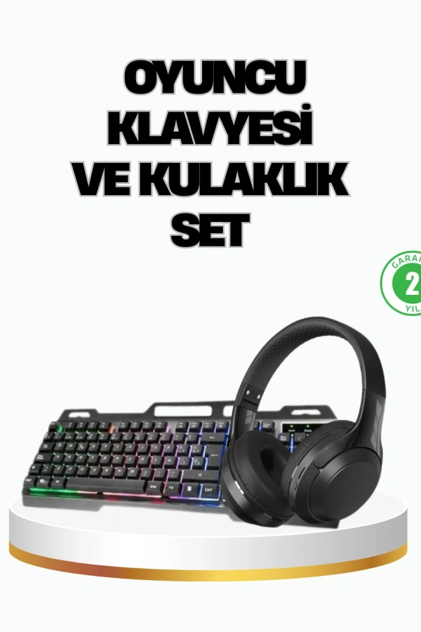 HN01 KULAKLIK + PG-8018 OYUNCU KLAVYESİ SET