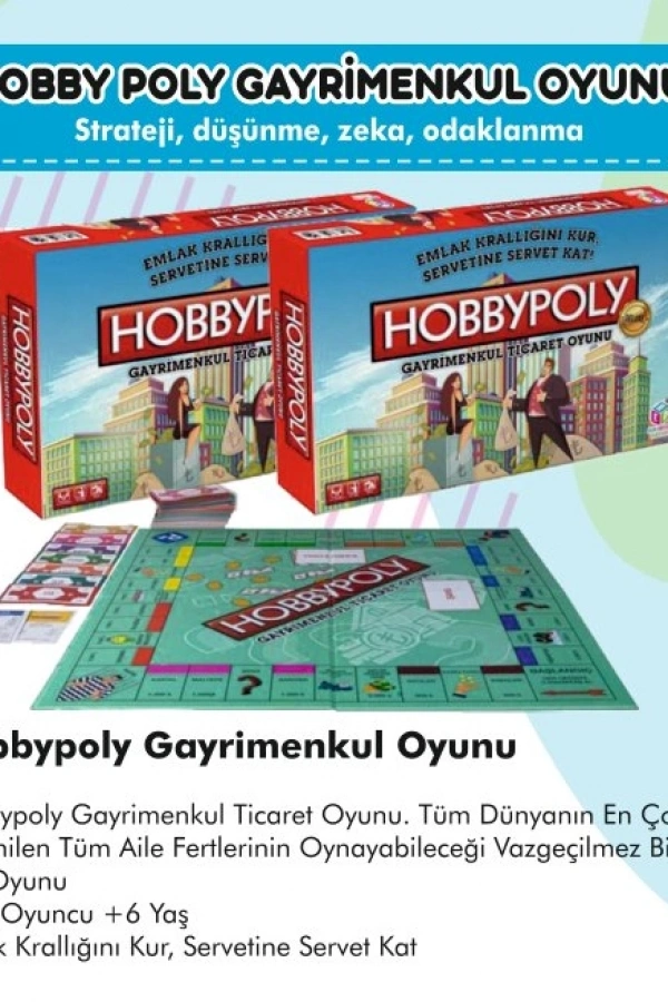 Hobby Poly Gayrimenkul Emlak Ticareti Oyunu