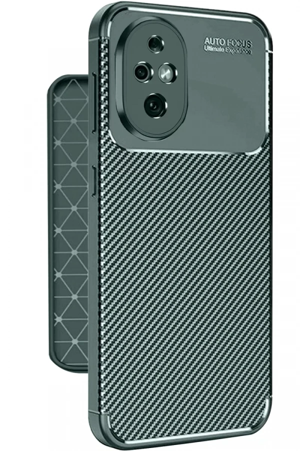 Honor 200 Kılıf Auto Focus Karbon Kapak - Koyu Yeşil