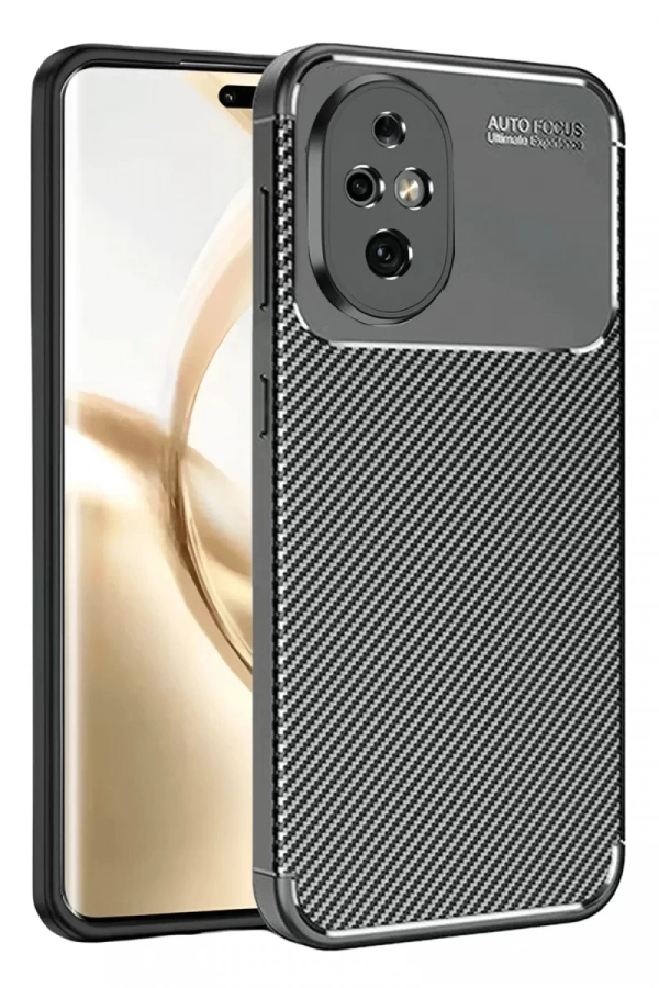 Honor 200 Kılıf Auto Focus Karbon Kapak - Siyah