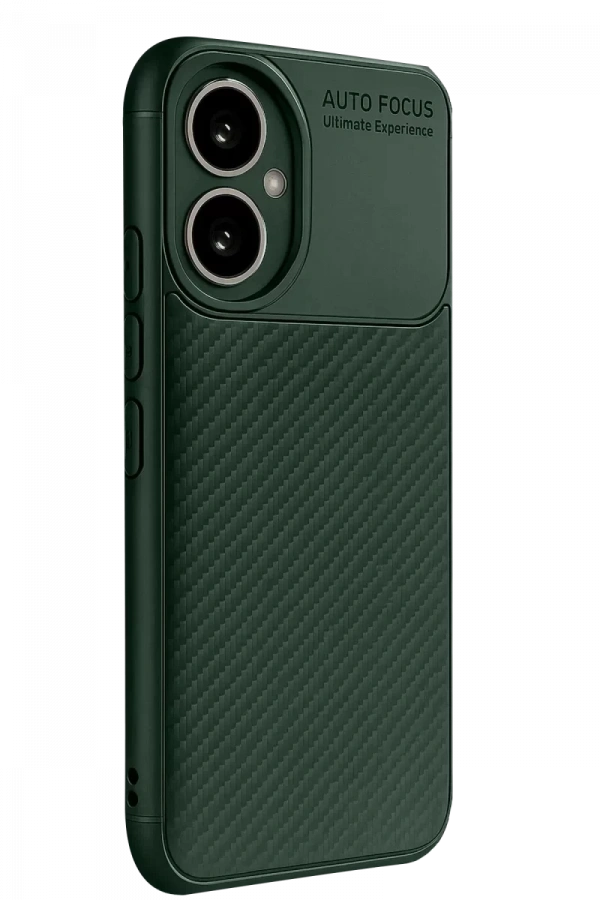 Honor 400 Kılıf Auto Focus Karbon Kapak - Koyu Yeşil