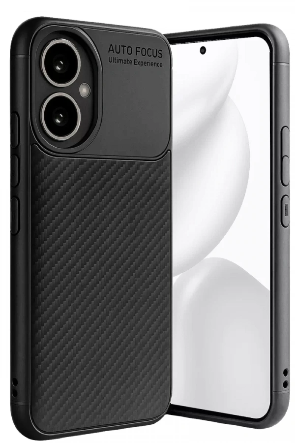 Honor 400 Kılıf Auto Focus Karbon Kapak - Siyah