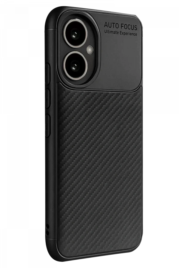 Honor 400 Kılıf Auto Focus Karbon Kapak - Siyah