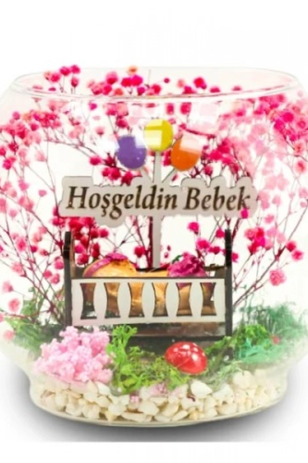 Hoşgeldin Bebek Yazılı Teraryum