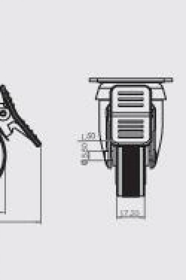 HTS 334 50X20 Tablalı Döner Frenli Teker