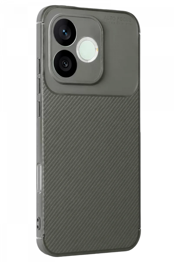 Huawei Honor 600 Lite Auto Focus Karbon Kapak - Gri