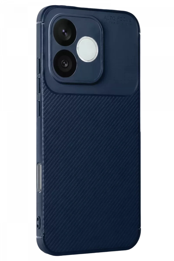 Huawei Honor 600 Lite Auto Focus Karbon Kapak - Lacivert