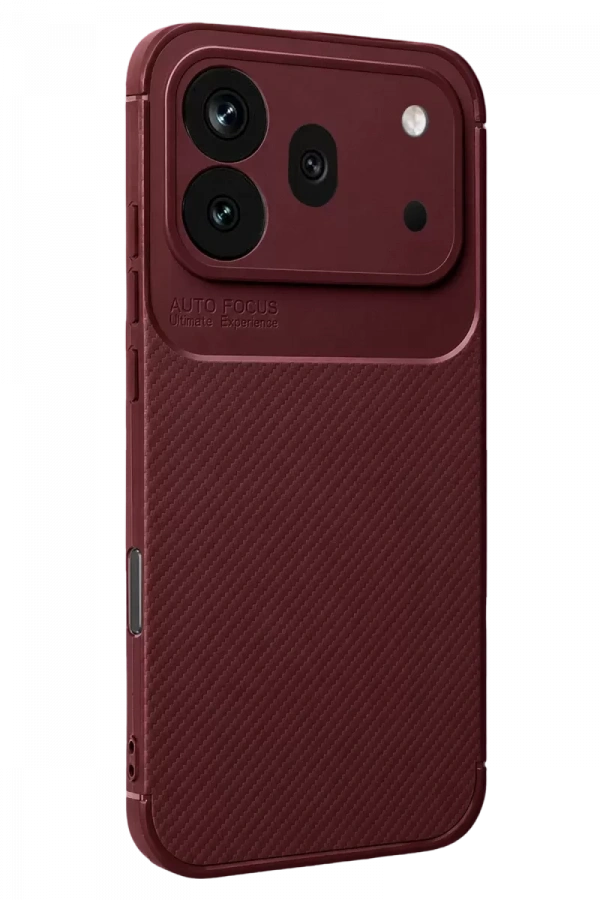 Huawei Honor 600 Pro Auto Focus Karbon Kapak - Bordo