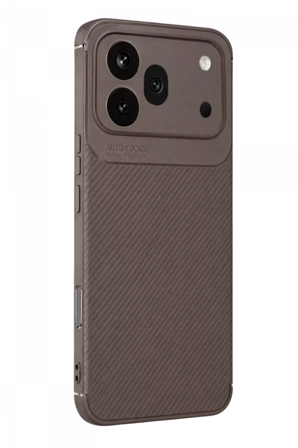 Huawei Honor 600 Pro Auto Focus Karbon Kapak - Gri