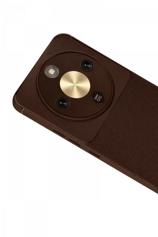Huawei Honor Magic 8 Lite Auto Focus Karbon Kapak - Kahverengi